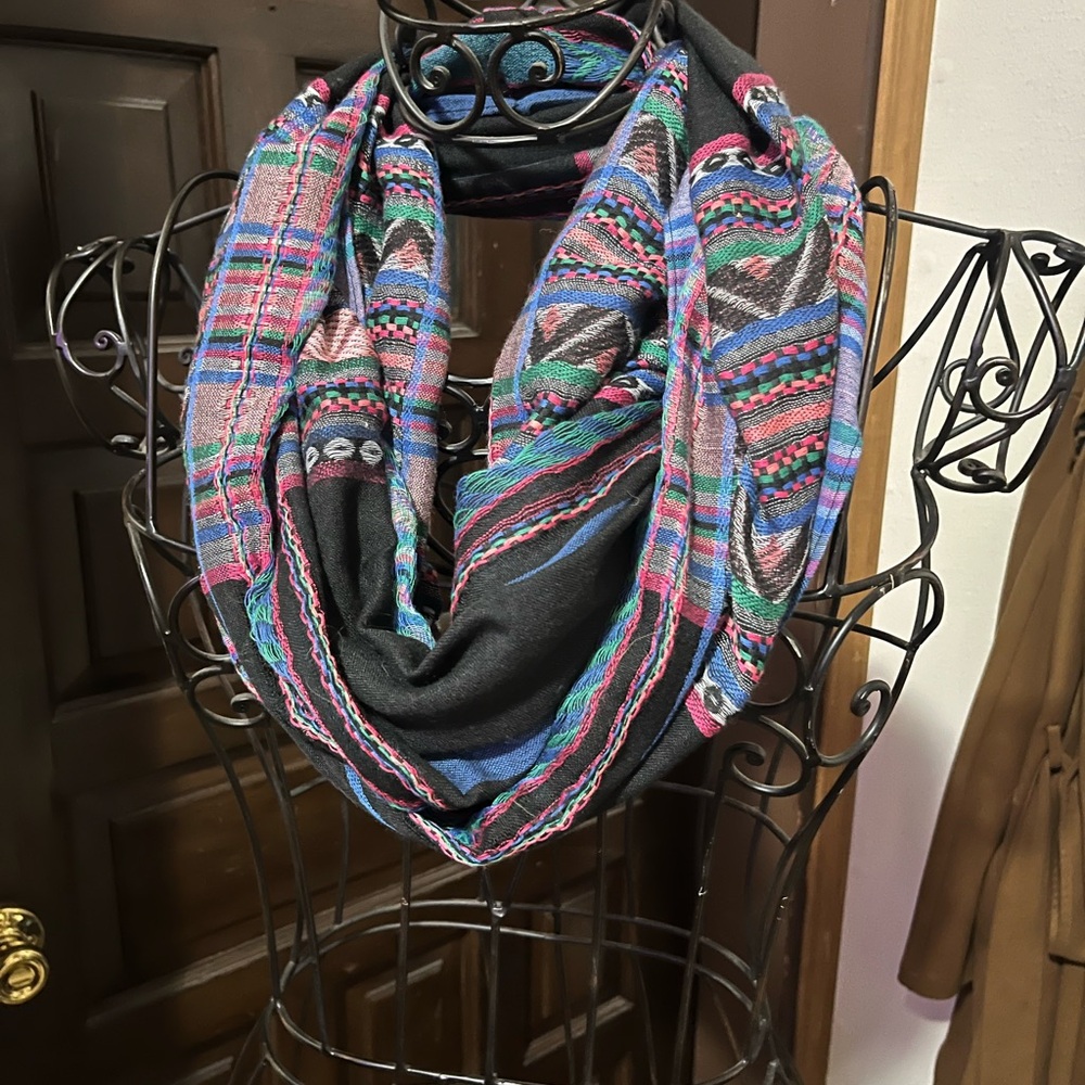 Colorful Boho Infinity Scarf